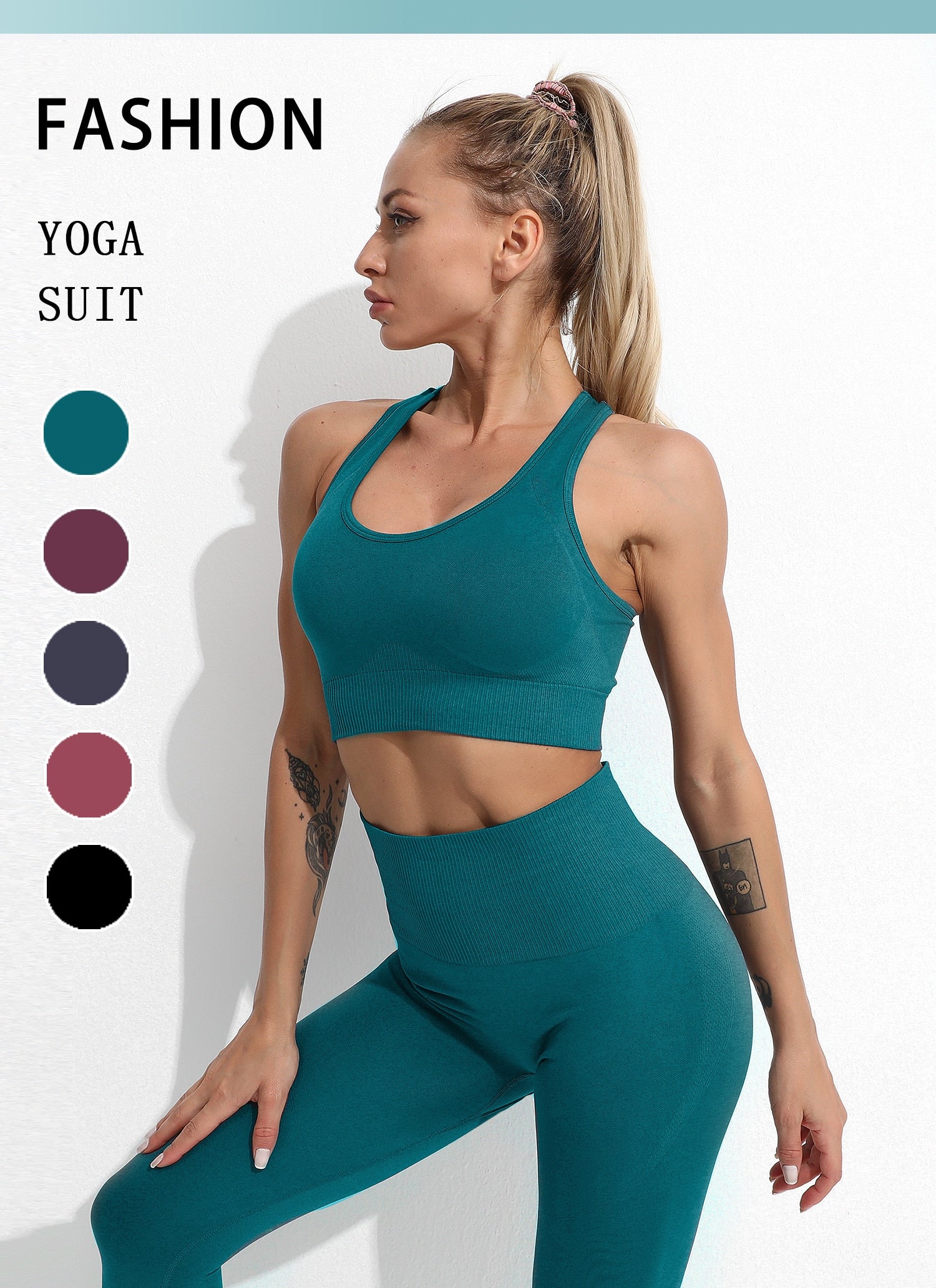 2/3/4PCS Seamless Yoga Set